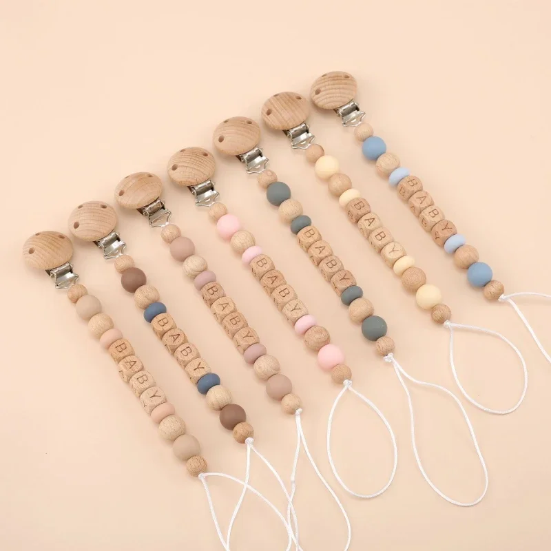 Baby Products Gift - الطفل مشابك مصاصة للرضع اسم شخصي