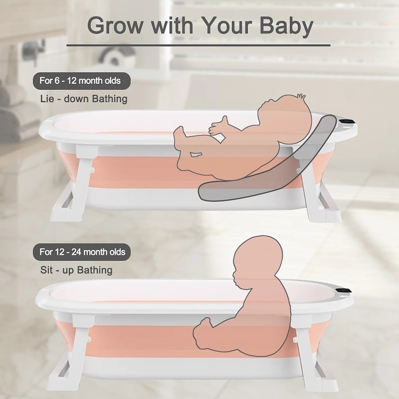 حوض استحمام للأطفال قابل للطي، - مراجعة Baby Bath Tub Foldable وسعره
