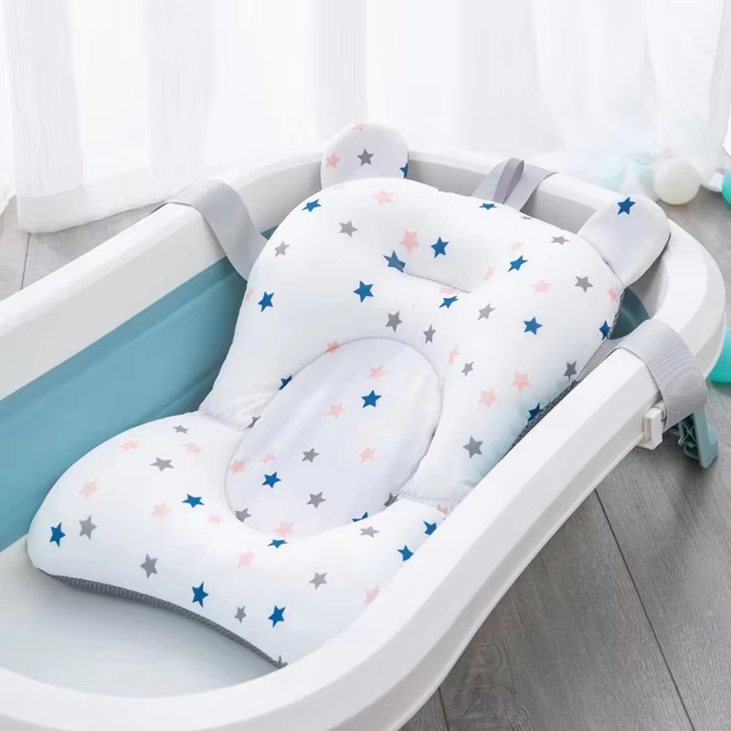 طفل حمام مقعد دعم حصيرة الرضع  - مراجعة Baby Bath Tub Foldable وسعره