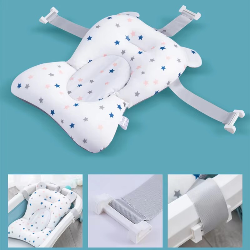 طفل حمام مقعد دعم حصيرة الرضع  - مراجعة Baby Bath Tub Foldable وسعره