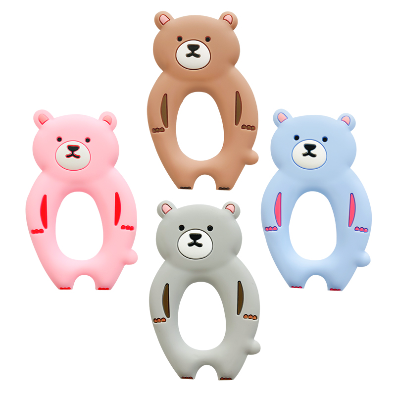 1 قطعة سيليكون الدب عضاضة القو - مراجعة Baby Products Photos وسعره