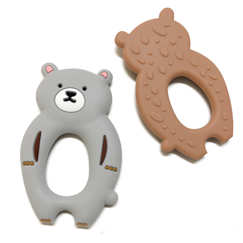 1 قطعة سيليكون الدب عضاضة القو - مراجعة Baby Products Photos وسعره