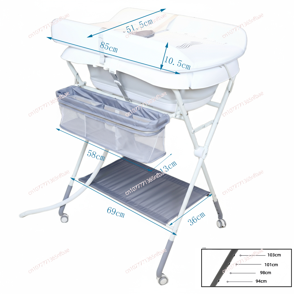 حوض استحمام للأطفال وطاولة تغي - مراجعة Baby Bath Tub Foldable وسعره