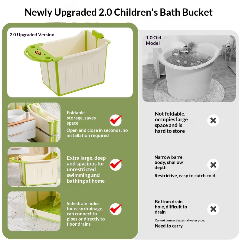 حوض استحمام أطفال قابل للطي وم - مراجعة Baby Bath Tub Foldable وسعره