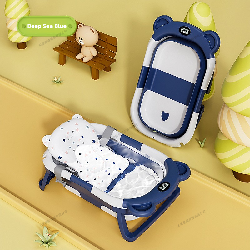 حوض استحمام أطفال قابل للطي مع - مراجعة Baby Bath Tub Foldable وسعره